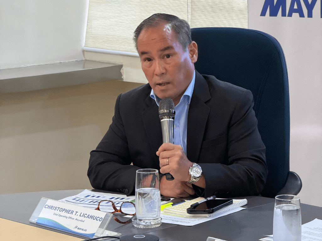 Maynilad chief operating officer Chris Lichauco said the water utility is proud of that fact that it managed to reduced NRW to 30% last year, which is the lowest level on record for the Manuel Pangilinan-controlled firm./Photo by Daxim L. Lucas