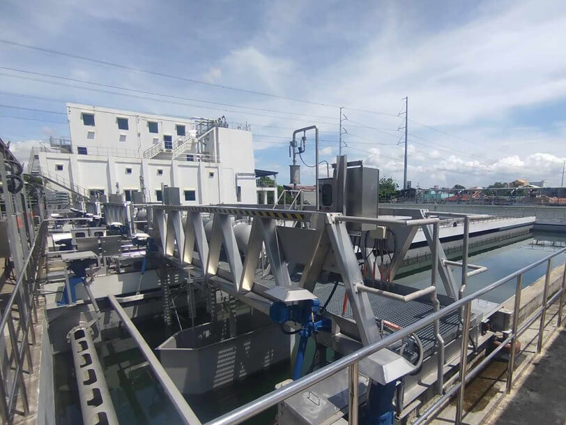 The WRF's clarifier, which removes suspended solids as part of the wastewater treatment process. Designed to treat up to 46 million liters of wastewater daily, the plant uses Conventional Activated Sludge technology to help protect the environment./ Contributed photo
