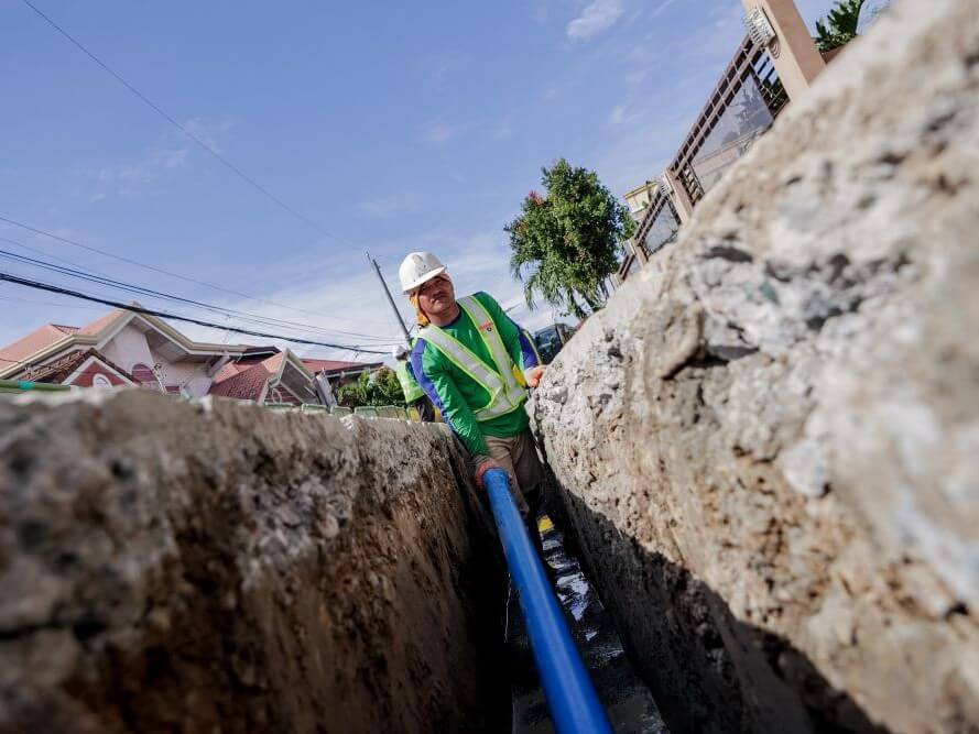 As of end-2024, water losses due to leaking or damaged pipes accounted for 90 percent of Maynilad’s NRW, with commercial losses from illegal connections and metering issues comprising the remaining 10 percent./ Photo from Maynilad