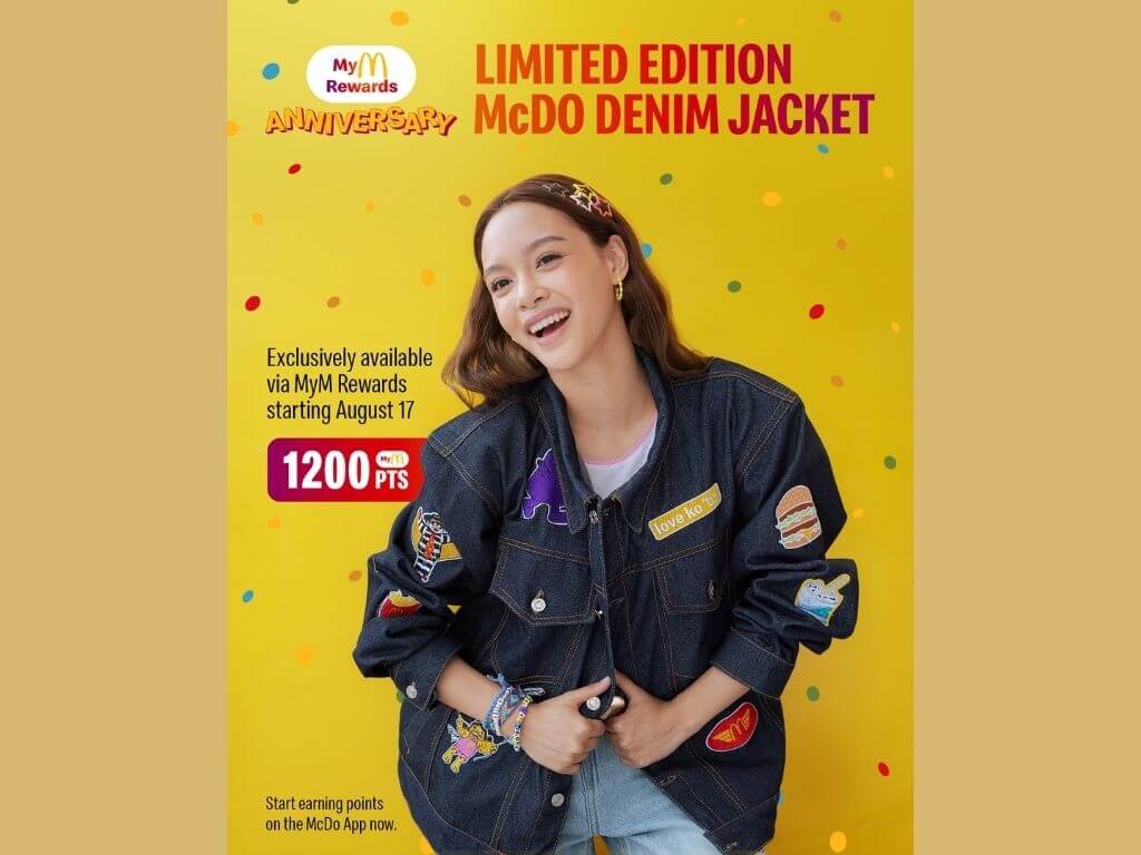 &nbsp;At the heart of the celebration is the limited-edition McDo Denim Jacket&mdash;a commemorative anniversary reward created especially for loyal McDo fans. Beginning August 17, MyMcDonald&rsquo;s Rewards members can redeem the jacket for 1,200 points at 30 participating stores nationwide, while supplies last. | Contributed photo