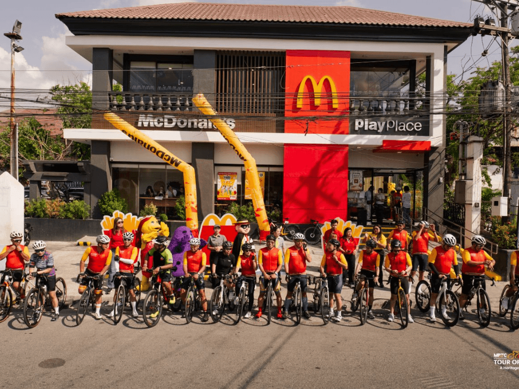 Bikers participating in the McDonald&rsquo;s Philippines-hosted &ldquo;Heritage Ride&rdquo; make a stop at McDonald&rsquo;s as part of kickoff activities for the 2026 Tour of Luzon. The ride highlighted the company&rsquo;s support for active mobility and sustainable transport initiatives. | Contributed photo