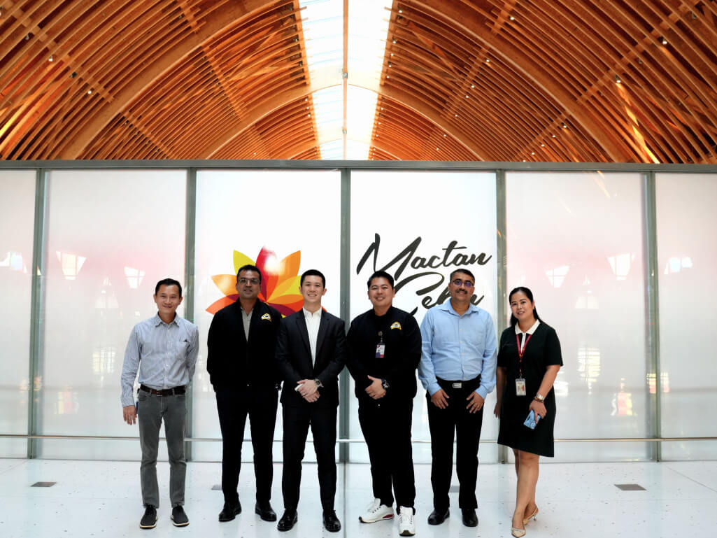 (From left) UNMG transit operations head Philbert Chua, MCIA deputy chief commercial officer Nabil Rasheed, UNMG deputy COO Benjamin Ernest O. Lim, MCIA deputy COO Aldwin Uy, MCIA chief commercial advisor Sudarshan M.D., and MCIA junior manager, advertising and services Cherry Ann Parba./ Contributed photo