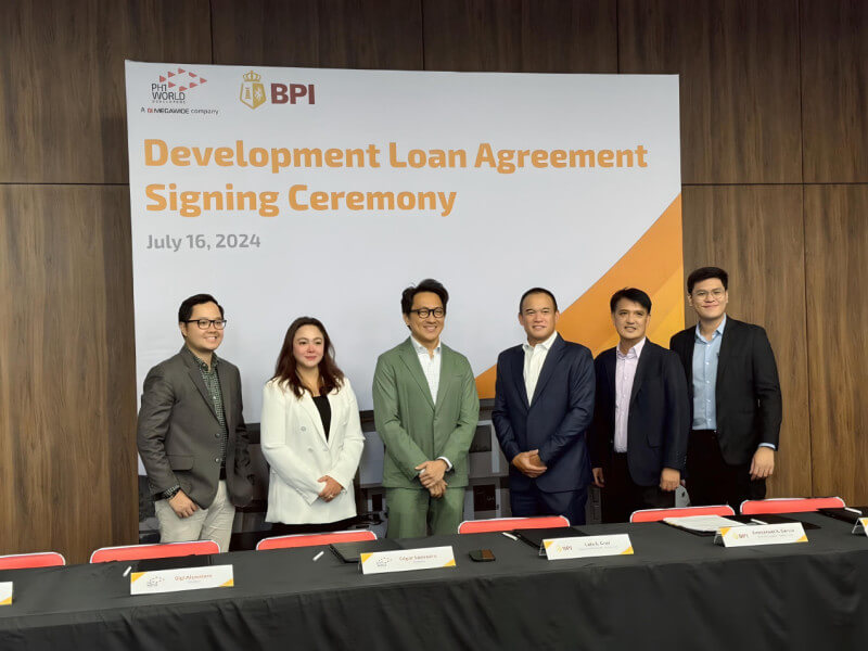 (From Left) General Manager for Horizontal Dev’t Eric Gregor Tan, PH1WD President Ma. Gigi Alcantara, Megawide Chairman & CEO Edgar Saavedra, BPI SVP & Head of Commercial Banking Louie Cruz, BPI VP Team Head Emmanuel Garcia and BPI Relationship Manager Carlo Miguel Isip. (Photo ​courtesy of PH1WD) 