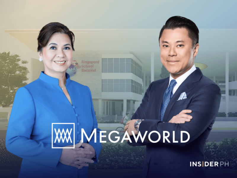Megworld president & CEO Lourdes Gutierrez-Alfonso with Alliance Global Group CEO Kevin Tan&nbsp;