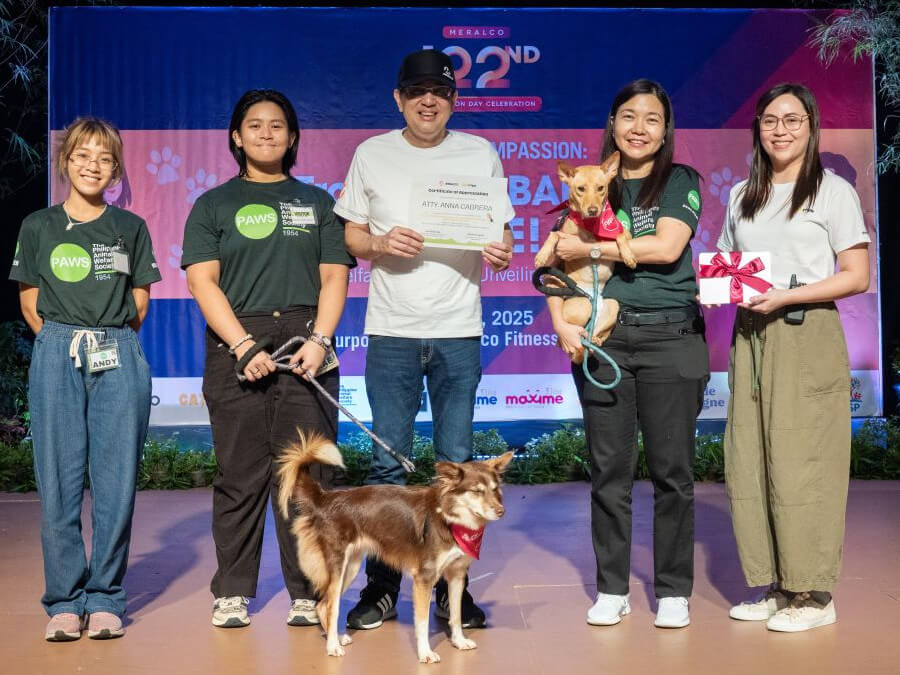 Meralco VP and head of corporate communications Joe R. Zaldarriaga (center) joins PAWS representatives during the company’s inaugural animal welfare seminar./ Photo from Meralco