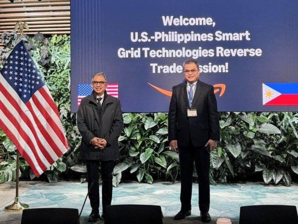 Meralco joined the delegation of Philippine senior government and private-sector energy leaders during the US-Philippines Smart Grid Technologies Reverse Trade Mission (RTM) hosted by the U.S. Trade and Development Agency (USTDA) from Feb.1-11, 2026. Representing Meralco are EVP and COO Ronnie L.Aperocho (right) and SVP and head of networks Froilan J. Savet (left). | Contributed photo