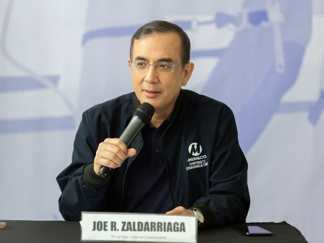 Joe R. ZaldarriagaMeralco VP and head of corporate communications ​