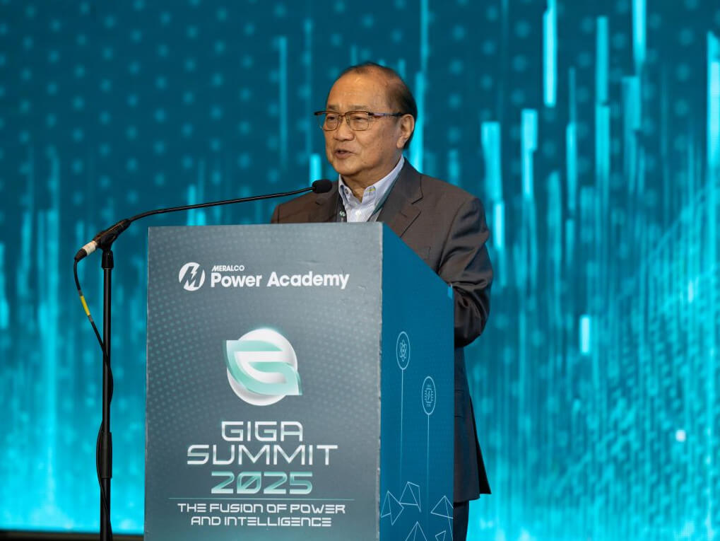 Meralco chair and CEO Manuel V. Pangilinan at the Giga Summit 2025./ Photo from Meralco 