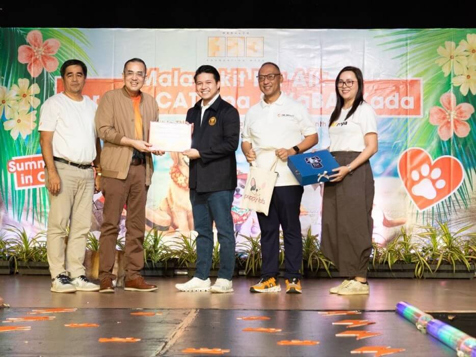MALASAKIT FUR ALL. (From left) Meralco first vice president and head of facilities, safety and security management Jerry Lao; Meralco vice president and head of corporate communications Joe Zaldarriaga; Congressman Brian Poe; One Meralco Foundation president Jeffrey Tarayao and Animal Welfare Advocacy Program manager and head of advocacy communications management Michelle Caguioa during the animal welfare seminar held on March 13 at its headquarters in Pasig City. | Contributed photo