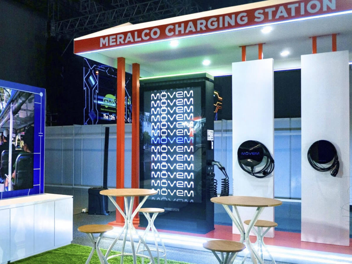 ChargeEuropa’s EV charger displayed in Meralco’s booth during the 12th Philippine Electric Vehicle Summit 2024 at SMX Convention Center in Pasay City on Oct. 24-26, 2024./ Contributed photo