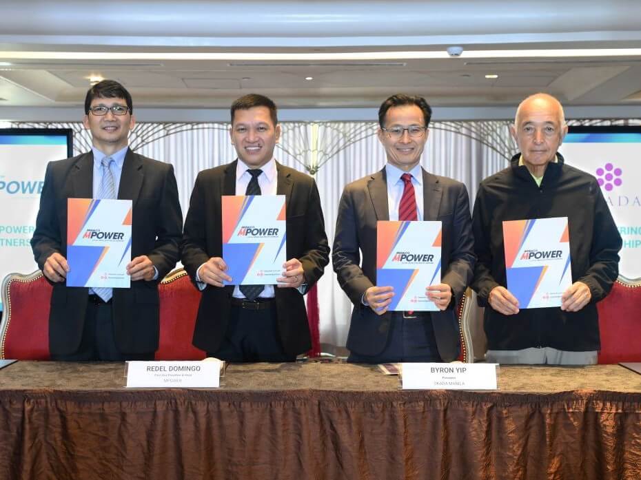 MPower and Okada Manila formalized its renewed power supply deal in a signing ceremony held on Aug. 19, 2025 at Okada Manila, Parañaque City. In photo are (L-R) MPower retail sales head Eddie John V. Adug, MPower head Redel M. Domingo, Okada Manila president and COO Byron Yip, and Okada Manila managing director Mitsukazu Nakata. / Contributed photo