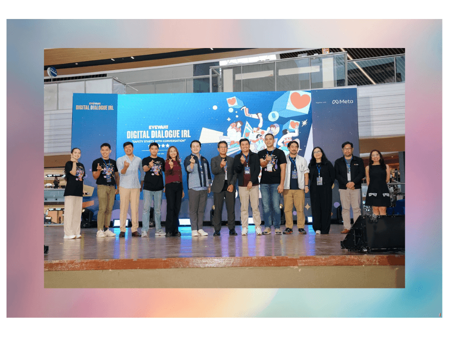 Representatives from Meta, government agencies and partner organizations gather at the launch of Digital Dialogue IRL at Ayala Malls Glorietta, promoting online safety awareness and digital well-being among Filipino teenagers, parents and educators. | Contributed photo