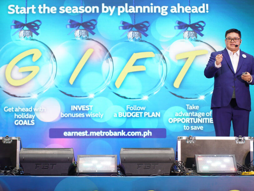 Digs Dimagiba, Metrobank chief marketing officer, invites Filipinos to start a new tradition of making their financial resolutions early to bring a more meaningful holiday season ahead./Contributed photo