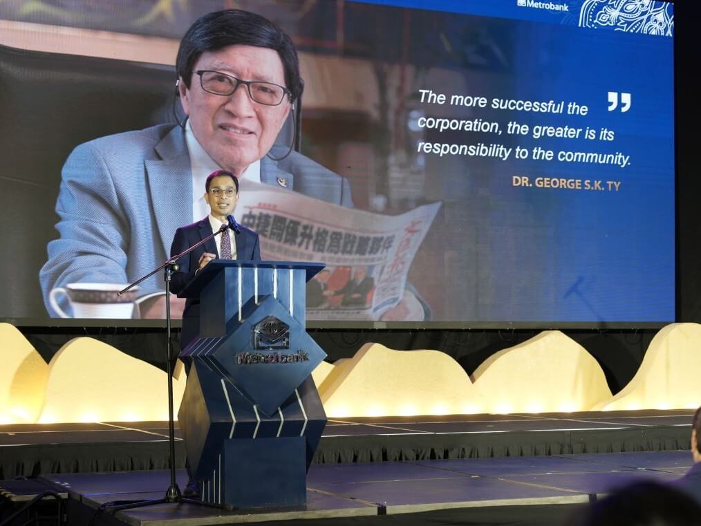 GT Foundation executive director Philip Francisco U. Dy at the grants turnover ceremony.| Contributed photo