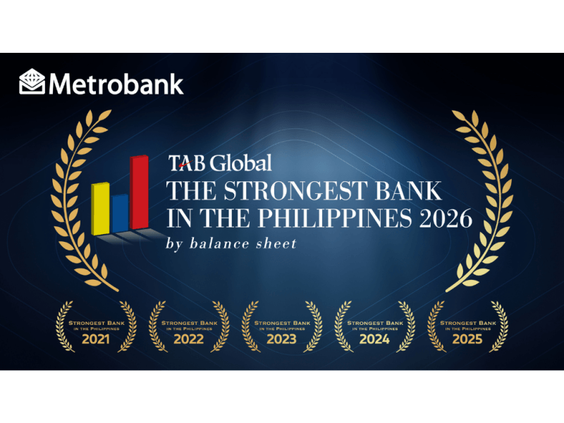 Metrobank bagged the award for a sixth consecutive time./Contributed Photo