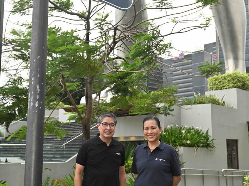 ​Robinsons Land chair Lance Gokongwei ​with RLC president and CEO Mybelle Aragon-GoBio./Photo from RLC&nbsp;