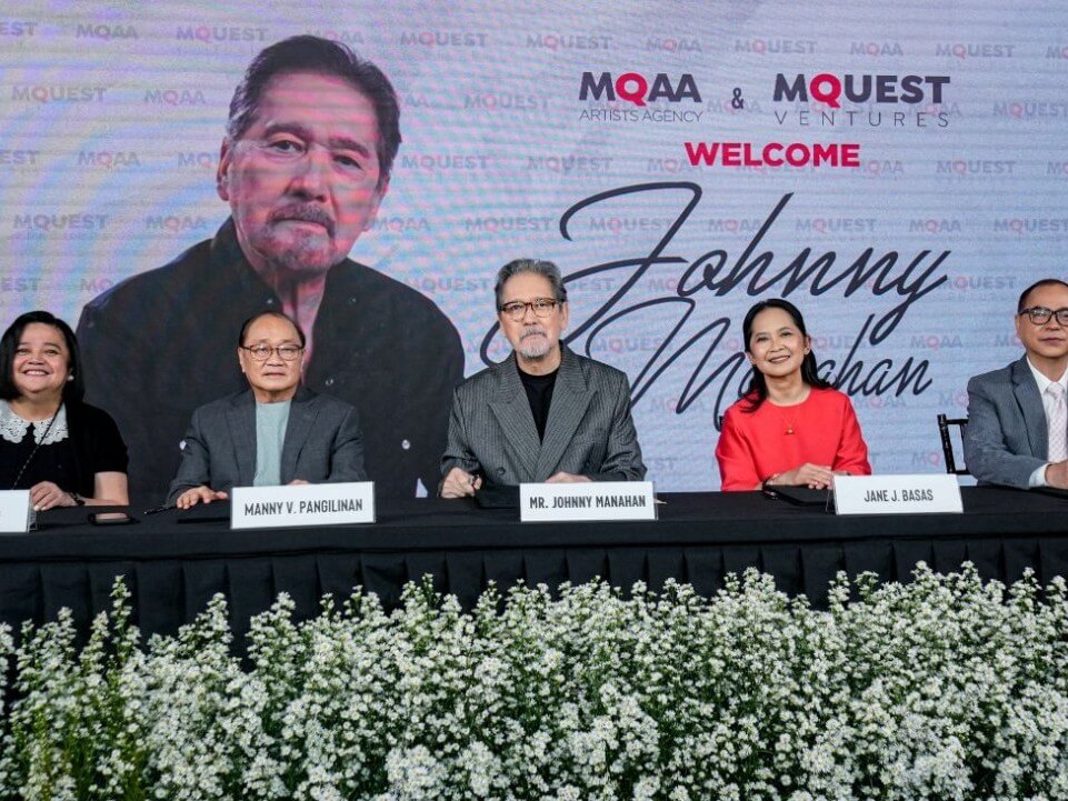 From left: Sienna G. Olaso, Manny V. Pangilinan, Mr. Johnny Manahan, Jane J. Basas, and Jeffrey H. Remigio | Contributed photo