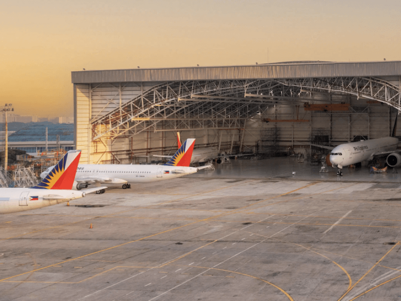 LTP operates a 22.6-hectare maintenance hub at NAIA, providing base and line checks, major repairs, cabin retrofits, and lease return services for widebody and narrowbody aircraft used by local and international airlines./Photo from LTP's website 