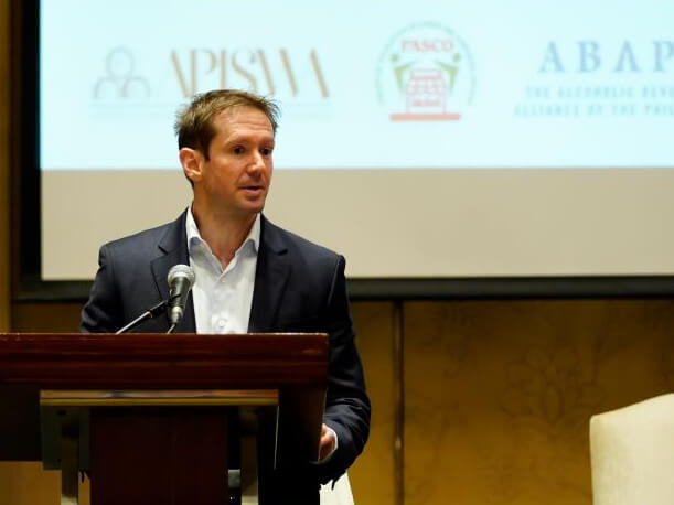 Abapi chair Nick Sonderup opens the Philippine Standards Coalition (PSC) launch, underscoring a commitment to fostering responsible alcohol practices to protect at-risk populations and promote a culture of moderation in the Philippines./ Contributed photo
