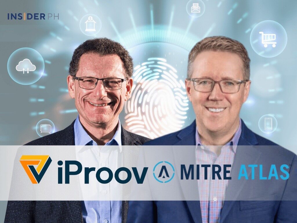 &nbsp;Andrew Newell, chief scientific officer of iProov, and Doug Robbins, vice president of MITRE Labs | Contributed photo