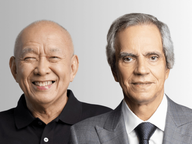 Eusebio Tanco (left) and Enrique Razon Jr. 