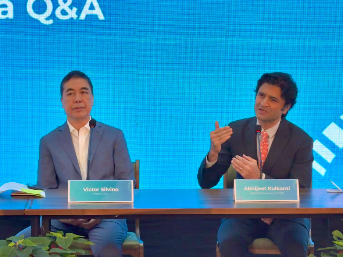 Novare CEO Victor Silvino and Appistoki founder Abhijeet Kulkarni said the deal will enhance the market position of the group in the ASEAN region./Photo by Dax Lucas