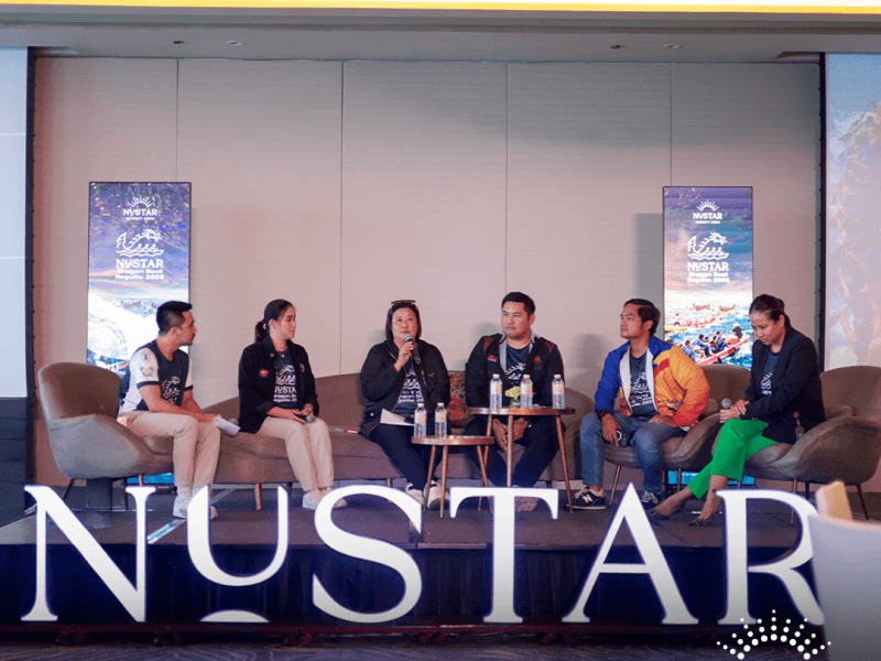 Fireside Chat (L&ndash;R): Panelists included Dr. Princess Kate Belasino, Consultant and Coordinator for the Philippine Sports Commission (PSC); Marcia Cristobal, Chief Official of the Philippine Dragon Boat Federation (PDBF); Atty. Jaypee Villanueva, President of the Philippine Dragon Boat Federation (PDBF) and Race Director of the NUSTAR Dragon Boat Regatta 2026; JP Maunes, Founder of Philippine Accessible Disability Services (PADS); and Katrina Mae de Jesus, Vice President for Business Development of NUSTAR Resort Cebu./Photo from ​NUSTAR