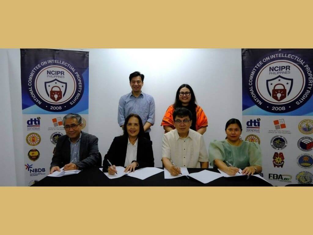 &nbsp;From left: James Candelaria (standing), AVP - Head of GH Mall Operations; Atty. Reggie Anne D. Pamatian, IPOPHL Enforcement Office Acting Division Chief; &nbsp;Atty. Isagani Elias Elacio, AVP - Head of Ortigas Land External Affairs; Arch. Renee Bacani, VP-Head of Ortigas Malls; Atty. Nathaniel Arevalo, IPOPHL Supervising Deputy Director General and NCIPR Vice-Chair; and Atty. Christine Pangilinan-Canlapan, IPOPHL Enforcement Office Supervising Director. | Contributed photo