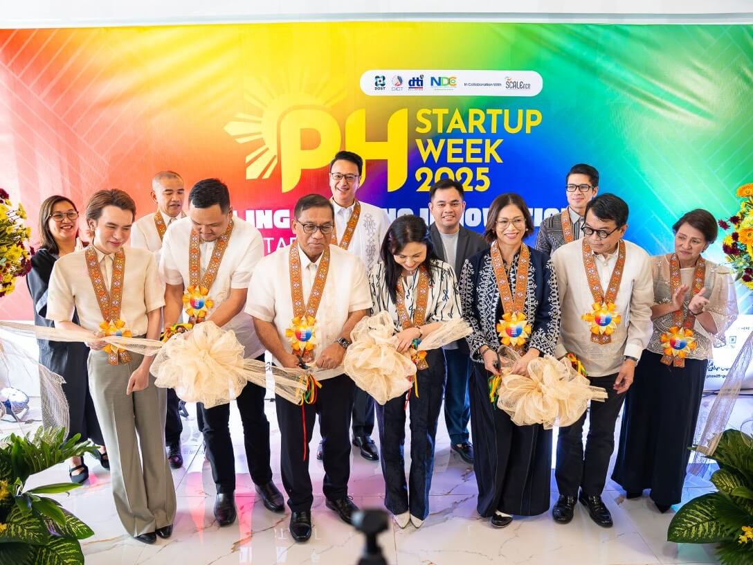 Innovation takes the spotlight as government officials lead the ribbon-cutting ceremony for Philippine Startup Week 2025. The event marks the official opening of the country’s biggest celebration of Filipino creativity and entrepreneurship. | Contributed photo