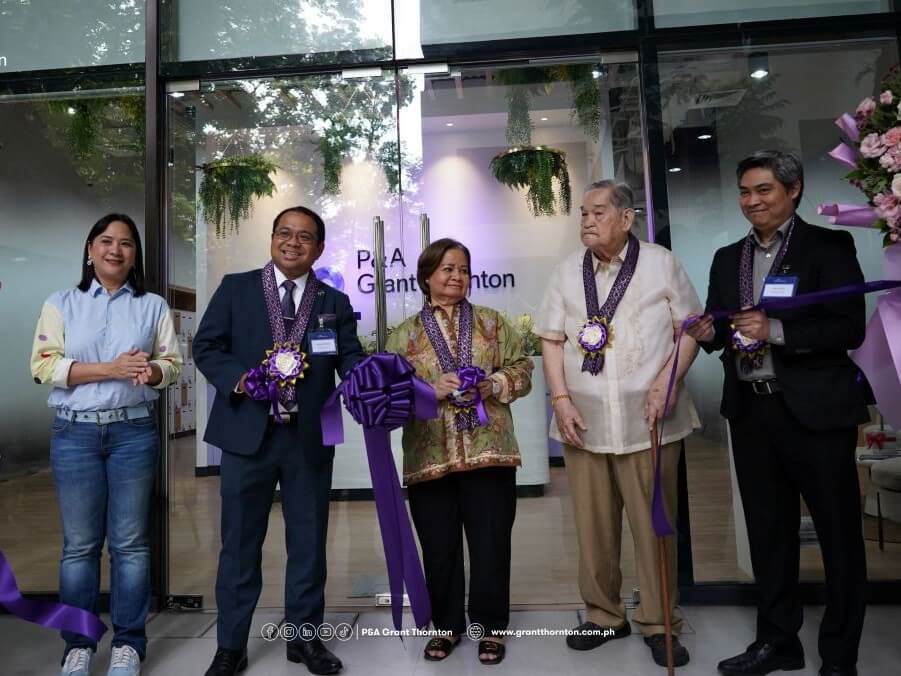 P&A Grant Thornton marks the opening of its Pampanga office on June 26, 2026, with a ribbon-cutting ceremony attended by Punongbayan & Araullo co-founder Jose G. Araullo, P&A Grant Thornton chairman and managing partner Romualdo V. Murcia III, vice chairman and deputy managing partner Atty. Olivier D. Aznar, Pampanga Governor Lilia Pineda, and Pampanga senior provincial board member Fritzie David-Dizon. | Contributed photo