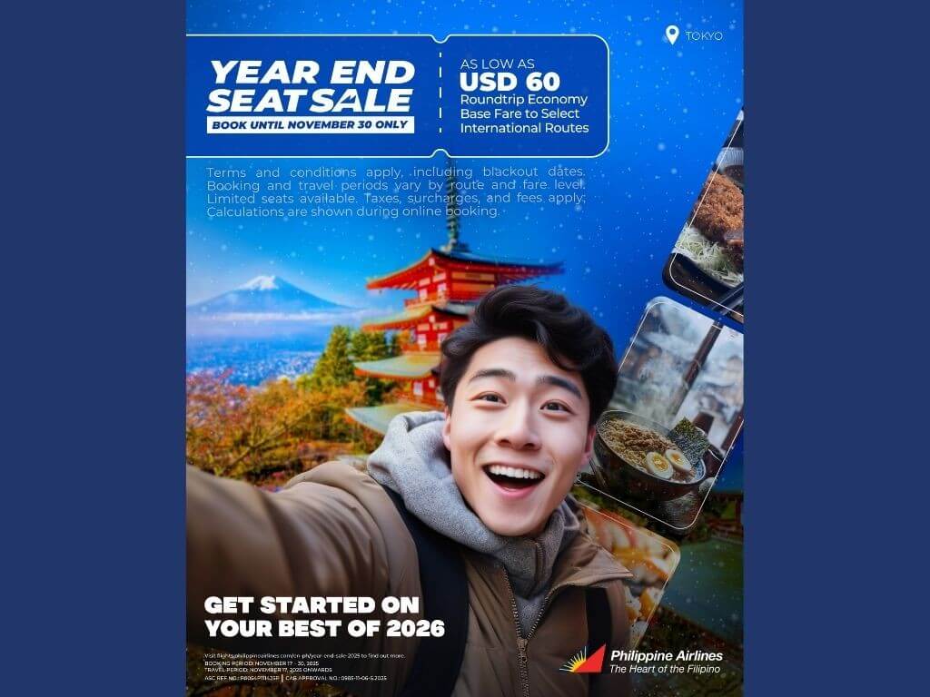 Philippine Airlines just rolled out its 2025 Year-End Seat Sale—your chance to lock in well-deserved trips with limited-time fares on domestic and international routes.