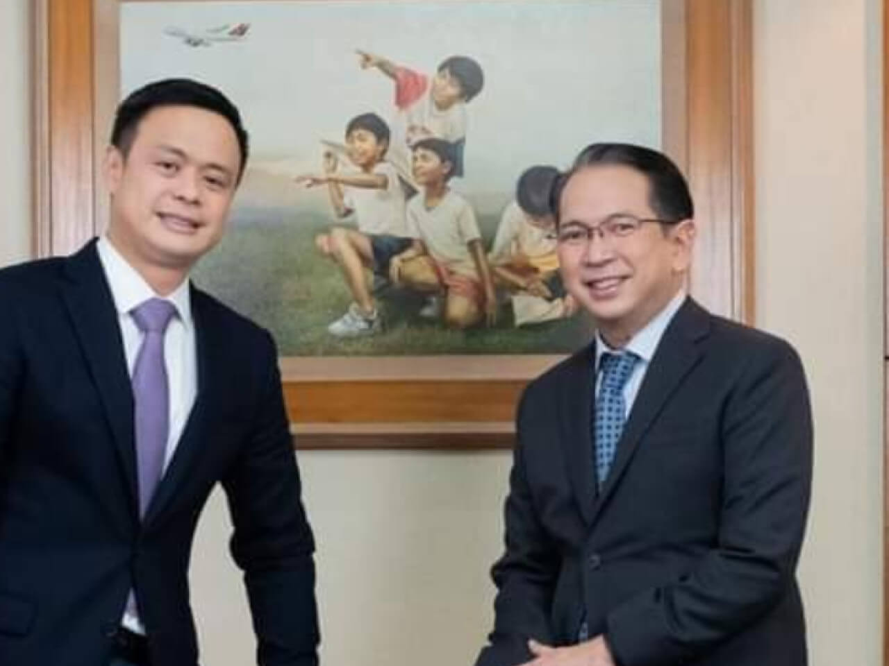 Stanley Ng (left) with Carlos Luis Fernandez