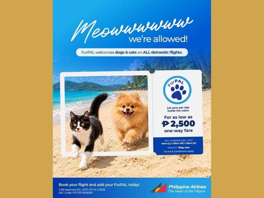 By making pet-friendly travel more accessible, passengers may now bring one small dog or cat inflight and enjoy every step of the journey with greater comfort and peace of mind. | Contributed photo