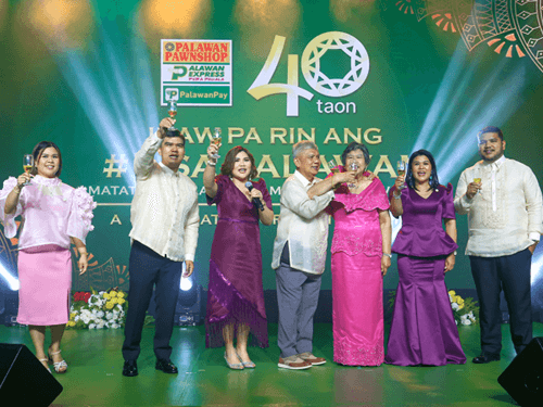 Palawan Group of Companies executives raise a toast to 40 years of shared success, trust, and service excellence./ Contributed photo