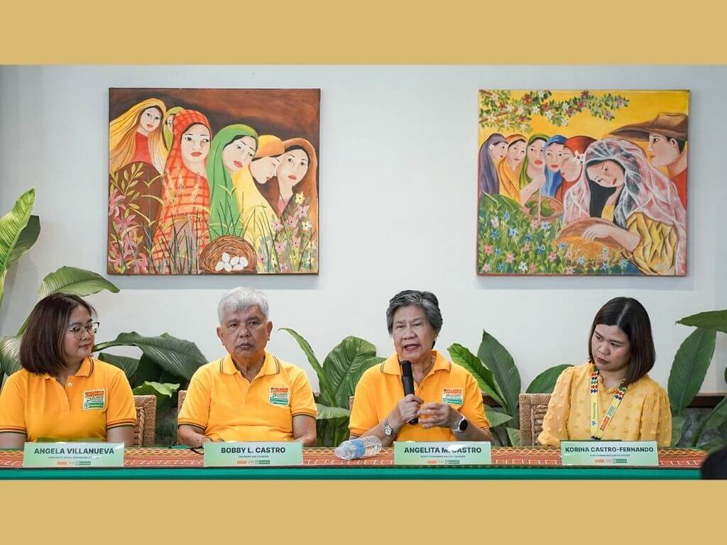 Angelita M. Castro (third from left) and Bobby L. Castro share the importance of giving back to the Philippines during the confirmation program held at the Palawan Group head office in Puerto Princesa. | Contributed photo