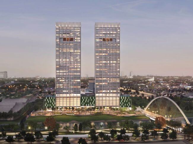 An artist's rendering of Parklinks North and South Towers by Ayala Land Premier/ Contributed photo