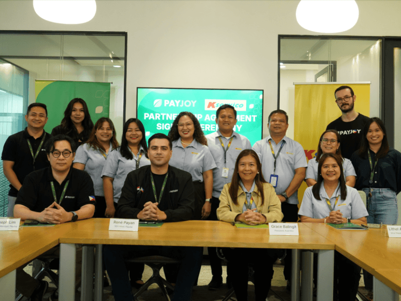 Representatives of PayJoy Philippines and Kservico at the signing of their commercial partnership at the PayJoy Main Office in Bonifacio Global City, Taguig. | Contributed photo