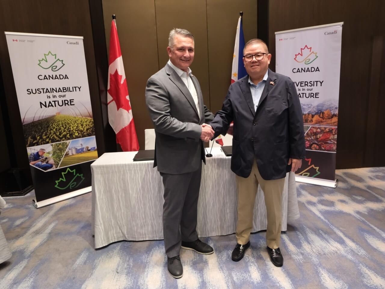 Canada’s Agriculture and Agri-Food Minister Heath Macdonald and Philippine Agriculture Secretary Francisco P. Tiu Laurel Jr./ Photo from the DA