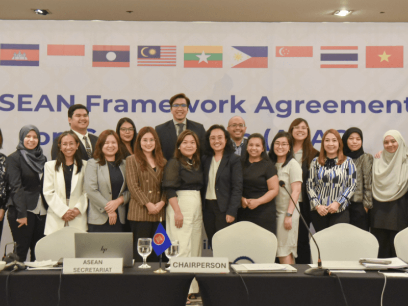 ASEAN member states delegates, ASEAN Secretariat, PCC personnel, and PCC Commissioner Lolibeth Ramit-Medrano (front row, 7th from left) on the second and final day of the 12th and final negotiation round for the ASEAN Framework Agreement on Competition on June 14, 2024. (Photo courtesy of the PCC) 
