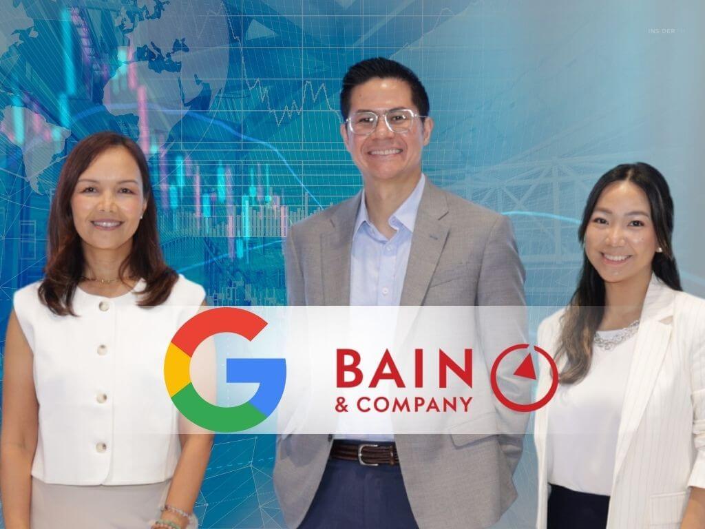Prep Palacios, country manager at Google Philippines; Bennett Aquino, partner at Bain & Co., and Nikki del Gallego, Data and Insights | Contributed photo
