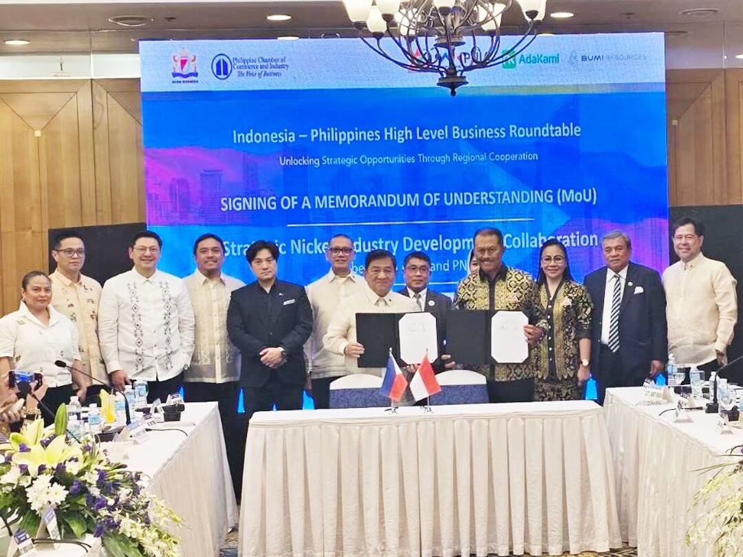 The Philippine Nickel Industry Association and Indonesia&rsquo;s Asosiasi Penambang Nikel Indonesia sign the IndoPhil Nickel Corridor Memorandum of Understanding during the Indonesia&ndash;Philippines High-Level Business Roundtable on May 7, 2026 in Cebu City. | Photo from PNIA Facebook page
