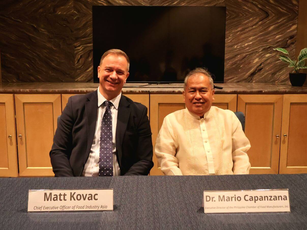 FIA CEO Matt Kovac with Dr. Mario Capanzana of PCFMI. | Contributed photo