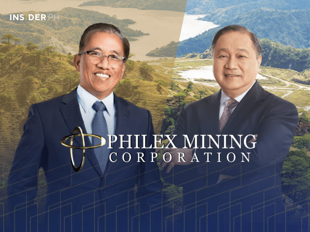 Philex president and CEO Eulalio B. Austin Jr. and chair Manuel V. Pangilinan ​