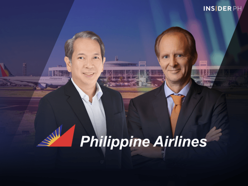 PAL president Richard Nuttall (right) and chief operating officer Carlos Luis L. Fernandez