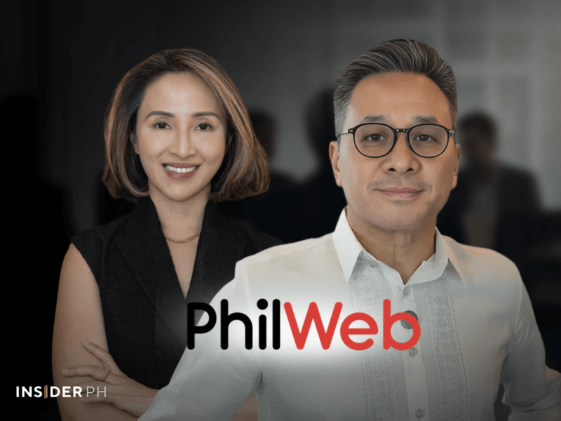 PhilWeb president Edgar Brian K. Ng with new director Marie Antonette B. Quiogue.&nbsp;