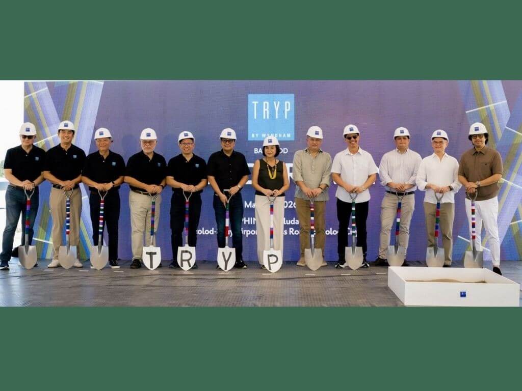 The groundbreaking of TRYP by Wyndham Bacolod in Saludad was attended by (from left) PHINMA Microtel Hotels director Ar. Luis Nakpil, PHINMA Hospitality Management Co. president and COO Dean Cid, PHINMA Microtel Hotels director Miguel del Rosario, PHINMA Hospitality and PHINMA Microtel Hotels CEO Jose Mari del Rosario, PHINMA Corp. president and COO Dr. Chito Salazar, Bacolod City Mayor Greg Gasataya, JEPP Real Estate Co. president and JEPP Property corporate director Pia Dabao, PHINMA Properties and JEPP Property Corp. president and CEO Pete Felix, JEPP Real Estate Co. corporate secretary Mike Puentevella, PHINMA Properties chief housing officer and JEPP Property Corp. COO Paolo Reyes, PHINMA Properties and JEPP Property Corporation CFO and treasurer Michael Hilado, and Royal Pineda+ Architecture.Design principal architect Ar. Royal Pineda. | Contributed photo