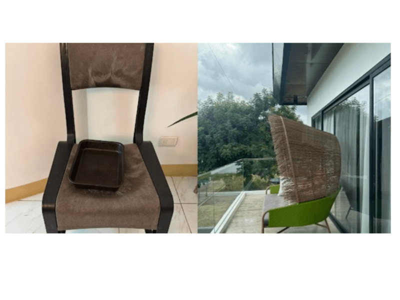 Furniture like these chairs can now be made using vetiver, a durable natural fiber derived from grass known for its strong roots, repurposed by D&L Industries as an eco-friendly alternative./Image from D&L 