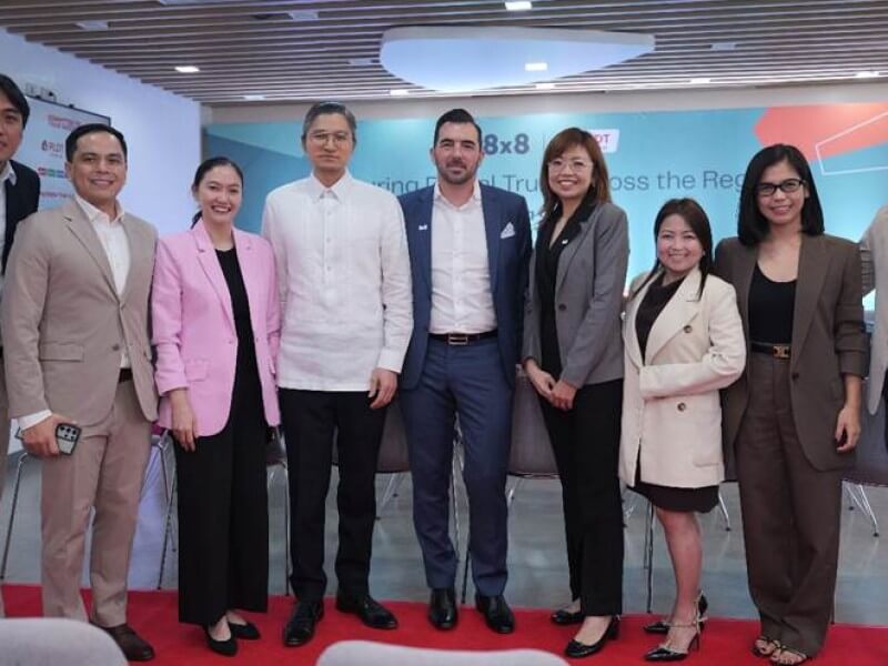 PLDT Enterprise and 8x8 strengthen mobile security for businesses with the integration of SmartSafe SilentAccess into the 8x8 Connect platform. Joining the milestone event were Christopher Laco, senior relationship manager, PLDT Enterprise; Marlon Alberto, head of IT and Platforms, PLDT Enterprise; Armie Sason, head of Key Industries Group 2, PLDT Enterprise; Josh Montecillo, AVP and head of Enterprise Wireless Product Management, PLDT Enterprise; Sylvain Chaperon, general manager, CPaaS, 8x8; Joyce Lim, director &ndash; Carrier and Routing, 8x8; Rose Michael, senior manager &ndash; Carrier Relations, 8x8; Joann Caasi, account executive, 8x8 Singapore; and Joony Lee, director &ndash; Marketing, 8x8. | Contributed photo&nbsp; (Click to view full image)
