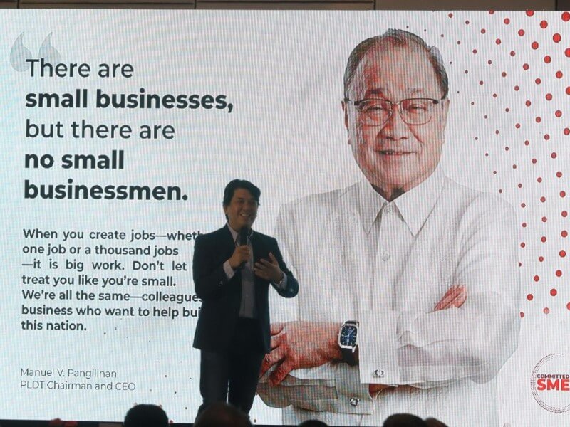 PLDT Enterprise vice president and head of digital and trade marketing John Eric S. Alviz echoed mandate from PLDT chair Manuel V. Pangilinan to take care of the country's entrepreneurs.| Contributed photo