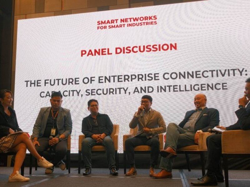 PLDT Enterprise executives lead discussions with industry partners on how resilient, high-performance network infrastructure is enabling real-time operations and business continuity across sectors. | Contributed photo &nbsp;(Click to view full image)